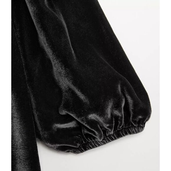 The Loft Plus Size Crushed Velvet Puff Sleeve V-Neck Blouse Top Shirt Grey 16 - Picture 4 of 10